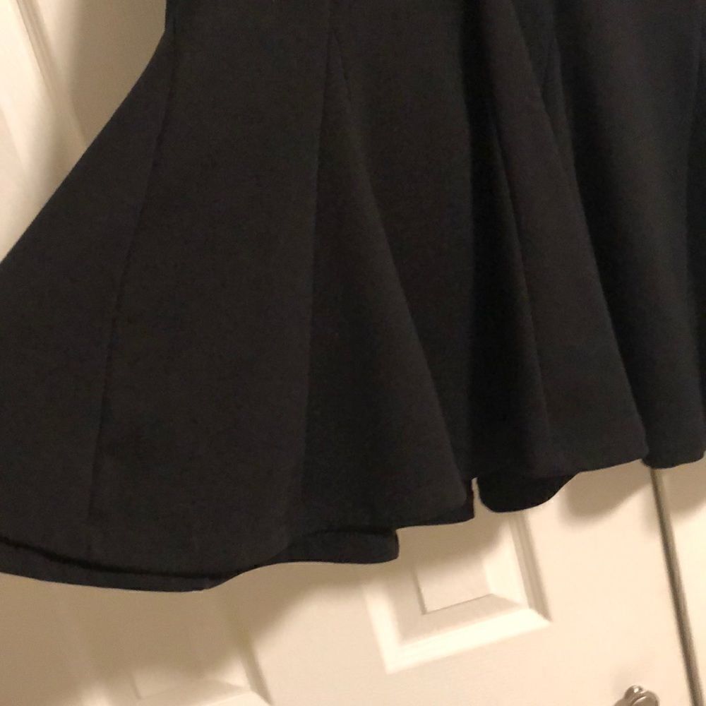 Pencey Black V Neck Half Lace Cap Sleeve Dress Size 4 - Picture 6 of 8